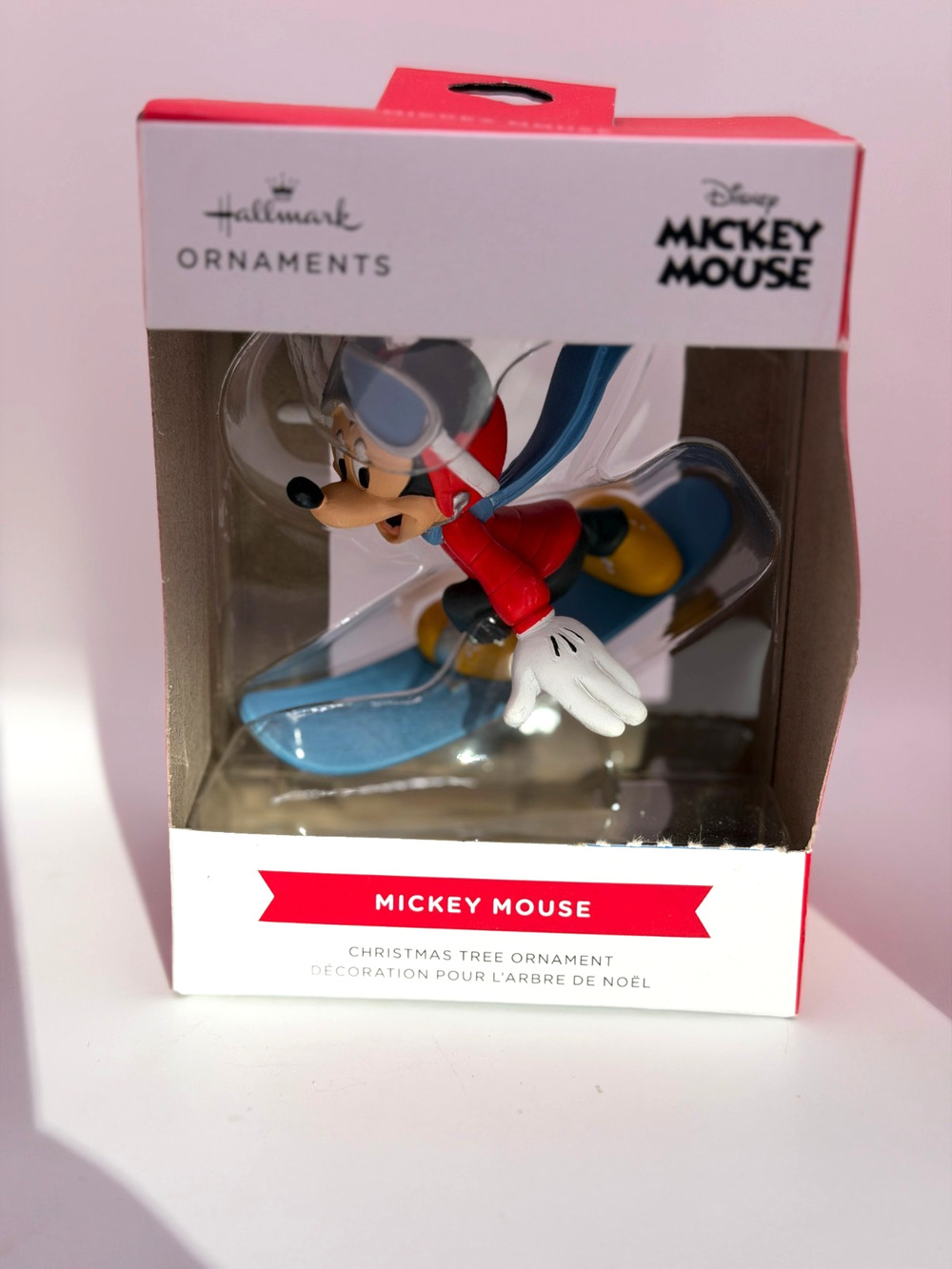 NEW Disney Mickey Mouse Snowboarding Hallmark Christmas Ornaments Keepsake
